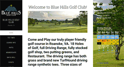 Desktop Screenshot of bluehillsgc.com